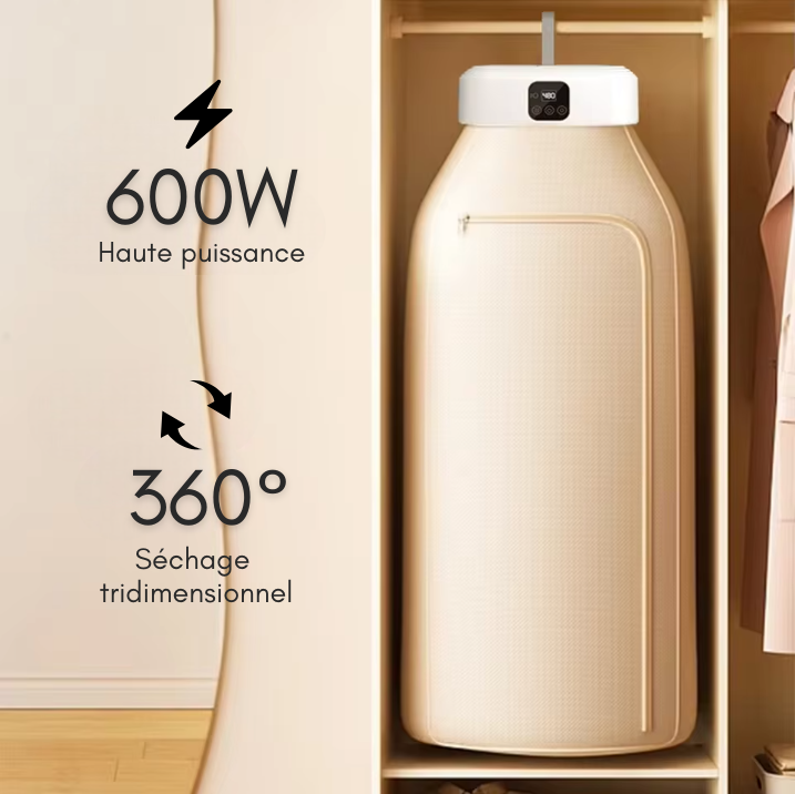 EcoDry PRO™ - Portable Disinfecting Clothes Dryer